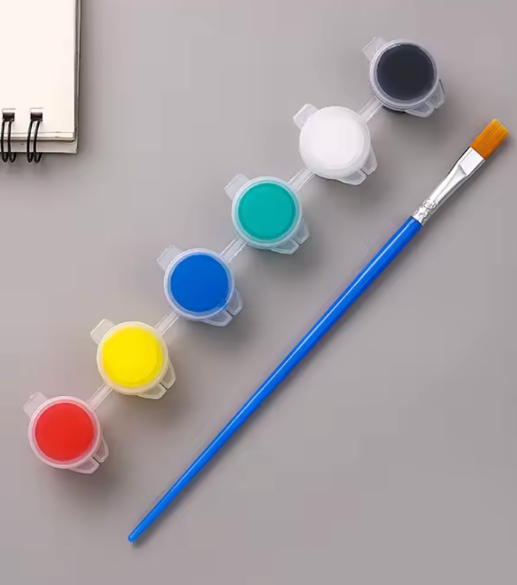 Zestaw prezentowy świąteczny na mikołajki do malowania farby szablony worek