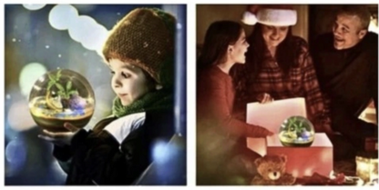 Zestaw Kreatywny Dinozaur Terrarium Lampka Led Kryształ