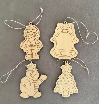 Zestaw prezentowy świąteczny na mikołajki do malowania farby szablony worek