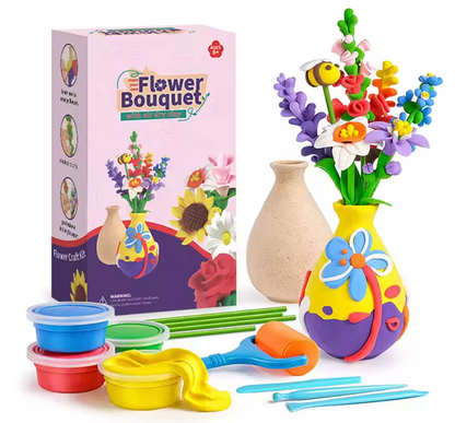 🌸 Zestaw kreatywny – Bukiet Kwiatów z piankoliny